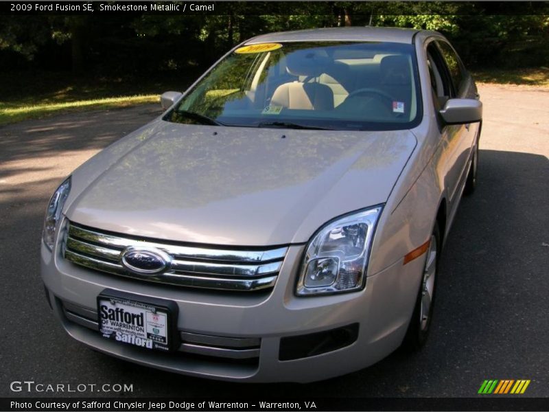 Smokestone Metallic / Camel 2009 Ford Fusion SE