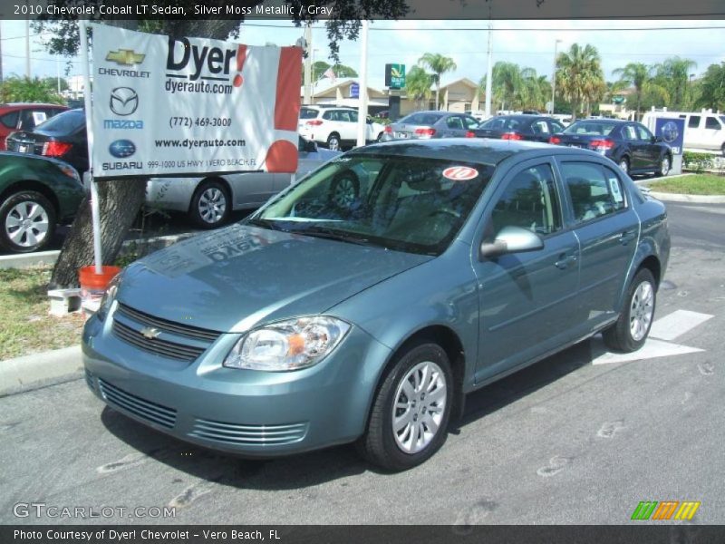 Silver Moss Metallic / Gray 2010 Chevrolet Cobalt LT Sedan