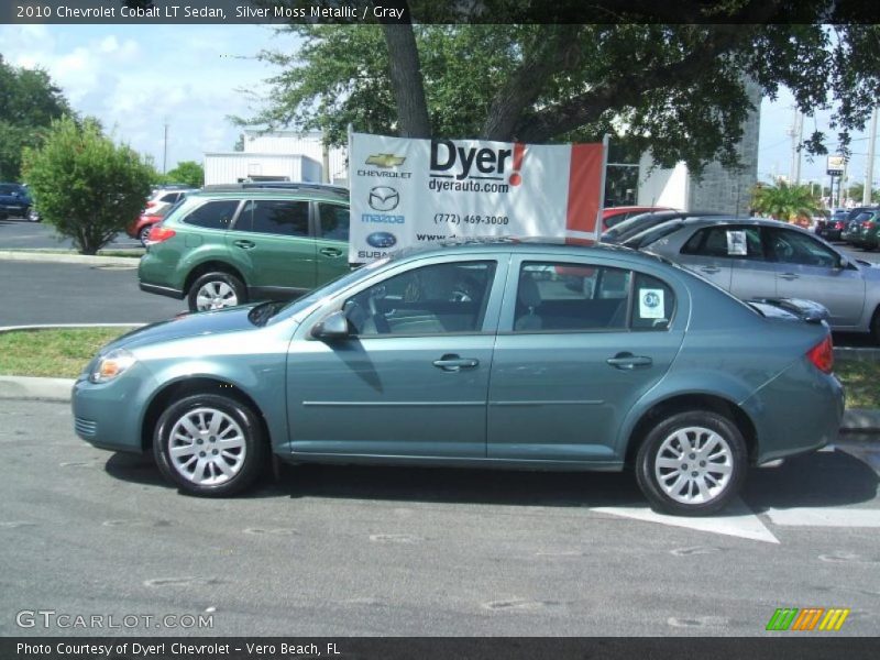 Silver Moss Metallic / Gray 2010 Chevrolet Cobalt LT Sedan