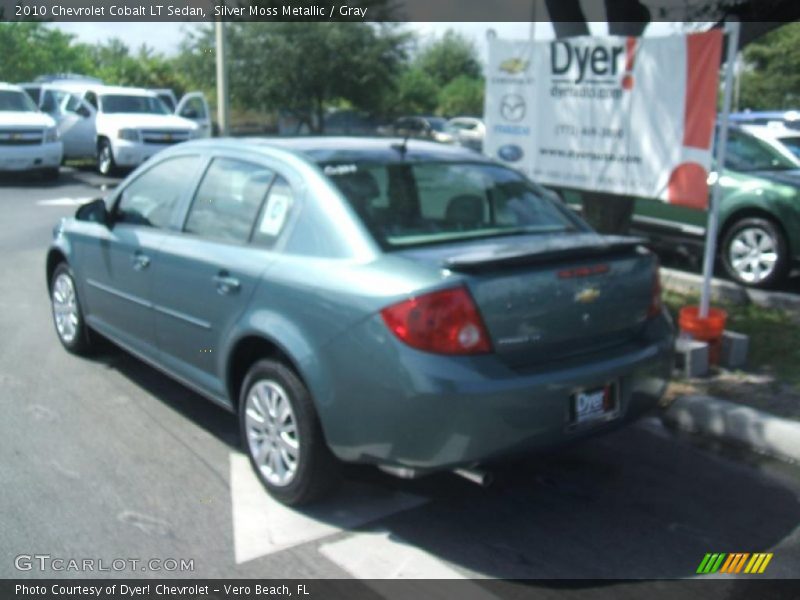 Silver Moss Metallic / Gray 2010 Chevrolet Cobalt LT Sedan