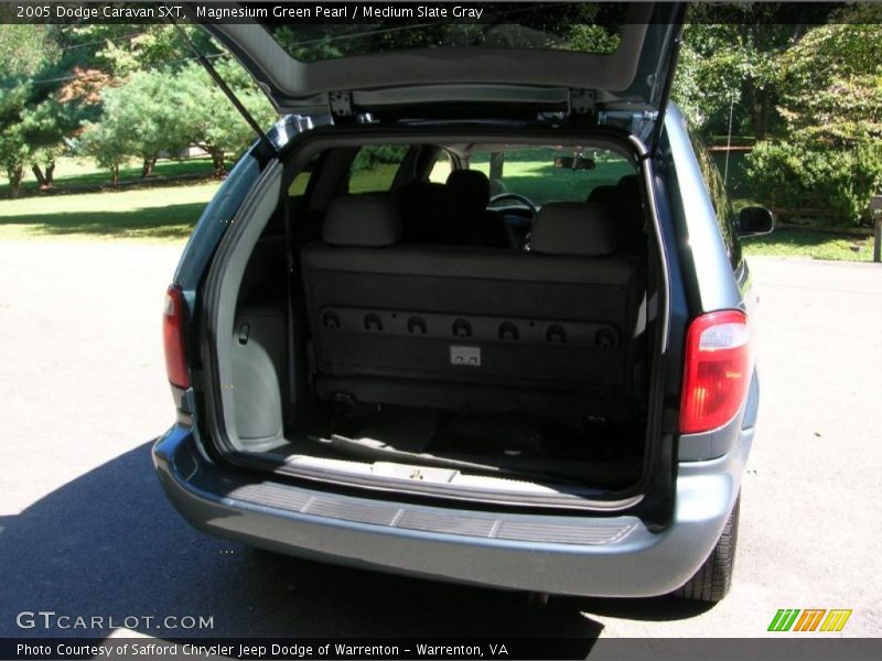 Magnesium Green Pearl / Medium Slate Gray 2005 Dodge Caravan SXT