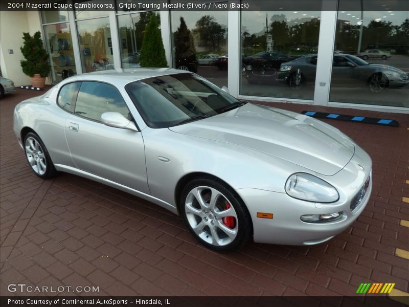 Grigio Touring Metallic (Silver) / Nero (Black) 2004 Maserati Coupe Cambiocorsa