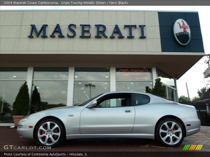 Grigio Touring Metallic (Silver) / Nero (Black) 2004 Maserati Coupe Cambiocorsa
