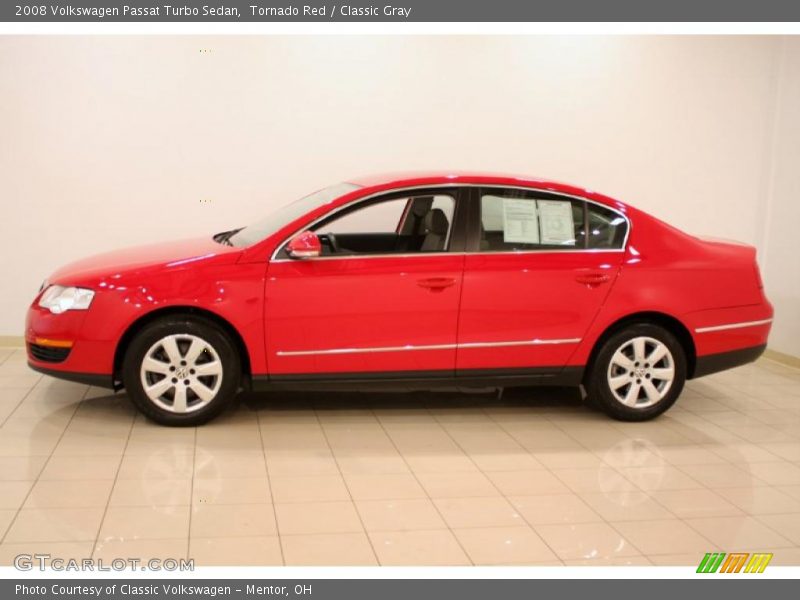 Tornado Red / Classic Gray 2008 Volkswagen Passat Turbo Sedan