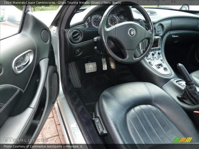 Grigio Touring Metallic (Silver) / Nero (Black) 2004 Maserati Coupe Cambiocorsa
