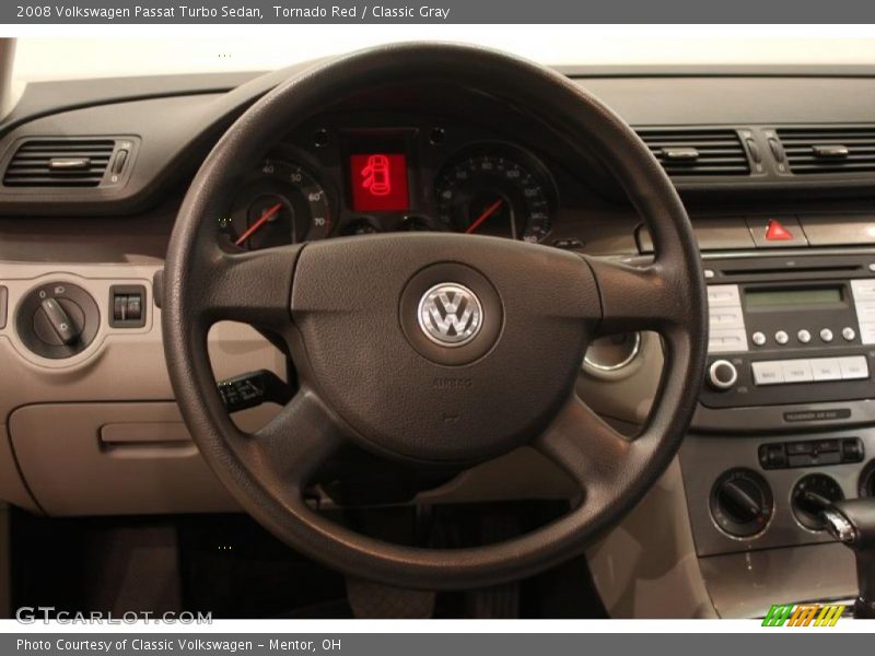 Tornado Red / Classic Gray 2008 Volkswagen Passat Turbo Sedan