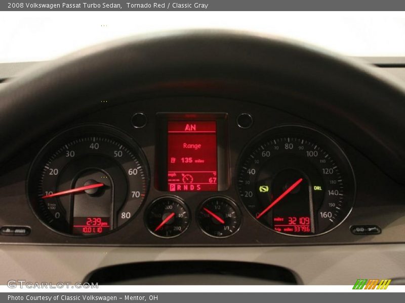 Tornado Red / Classic Gray 2008 Volkswagen Passat Turbo Sedan