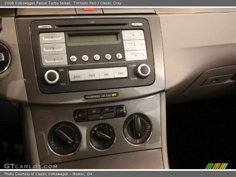 Tornado Red / Classic Gray 2008 Volkswagen Passat Turbo Sedan