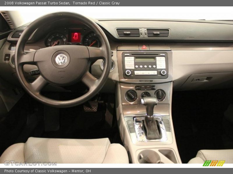 Tornado Red / Classic Gray 2008 Volkswagen Passat Turbo Sedan