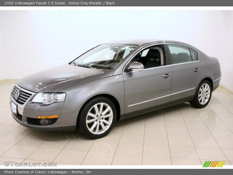United Grey Metallic / Black 2006 Volkswagen Passat 3.6 Sedan