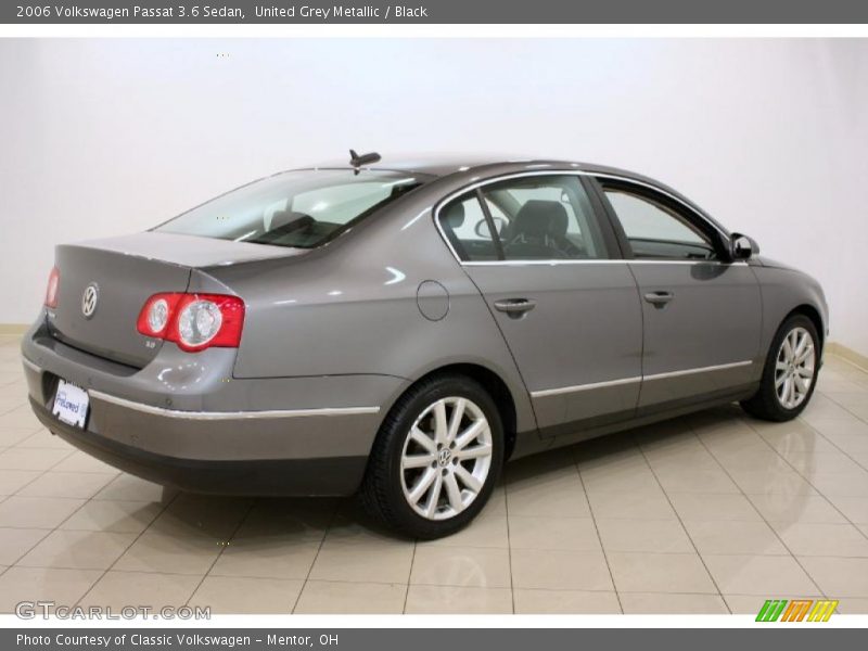 United Grey Metallic / Black 2006 Volkswagen Passat 3.6 Sedan