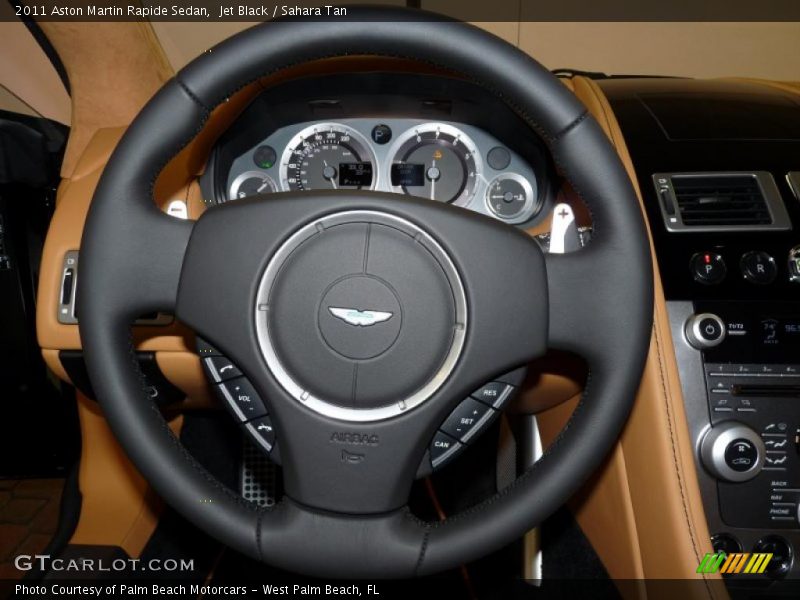 Jet Black / Sahara Tan 2011 Aston Martin Rapide Sedan
