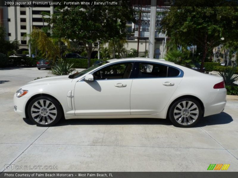 Porcelain White / Barley/Truffle 2009 Jaguar XF Premium Luxury