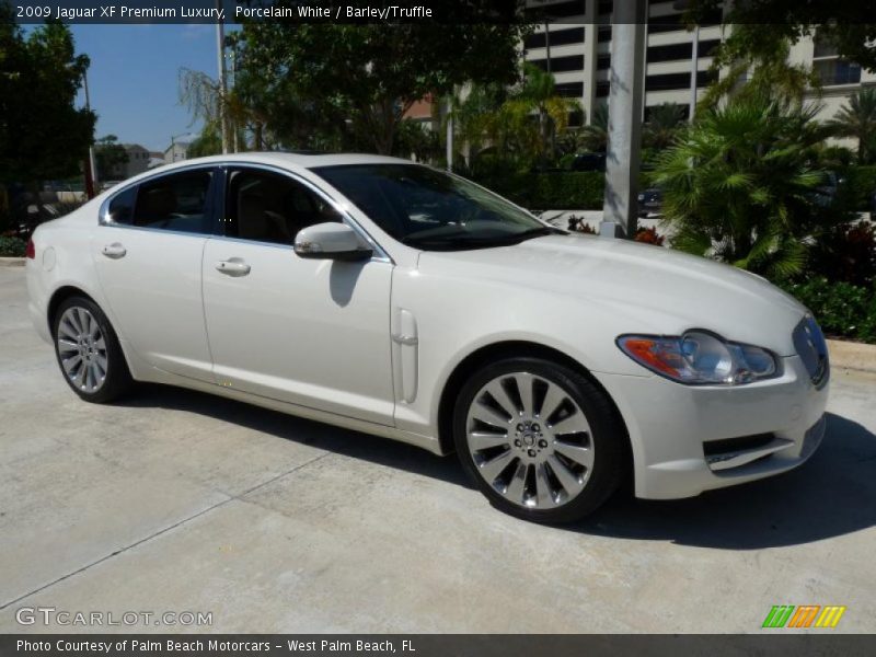 Porcelain White / Barley/Truffle 2009 Jaguar XF Premium Luxury