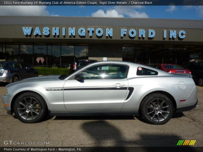 Ingot Silver Metallic / Charcoal Black 2011 Ford Mustang V6 Mustang Club of America Edition Coupe