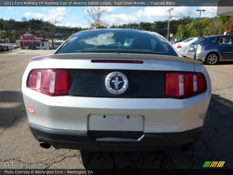 Ingot Silver Metallic / Charcoal Black 2011 Ford Mustang V6 Mustang Club of America Edition Coupe