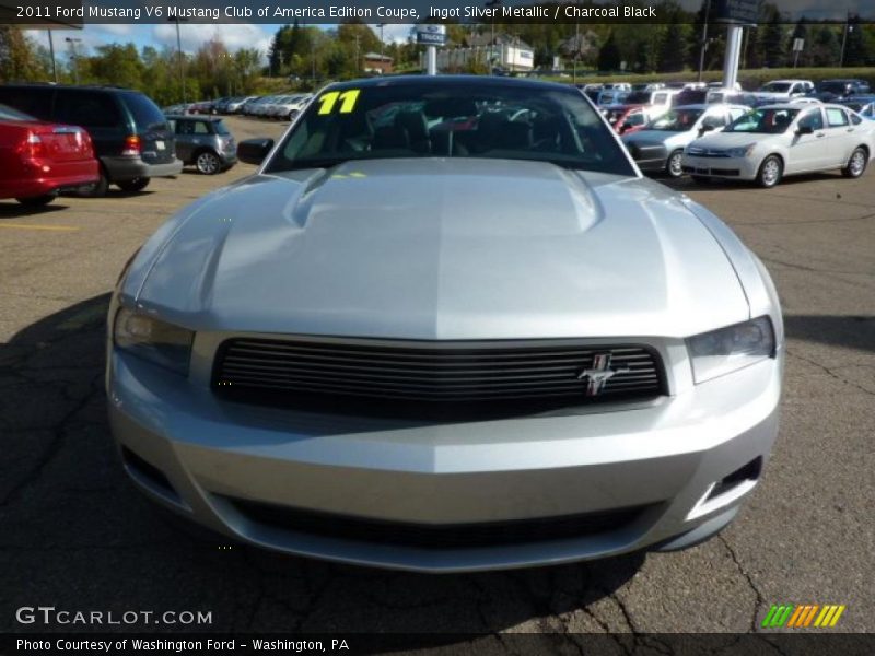 Ingot Silver Metallic / Charcoal Black 2011 Ford Mustang V6 Mustang Club of America Edition Coupe