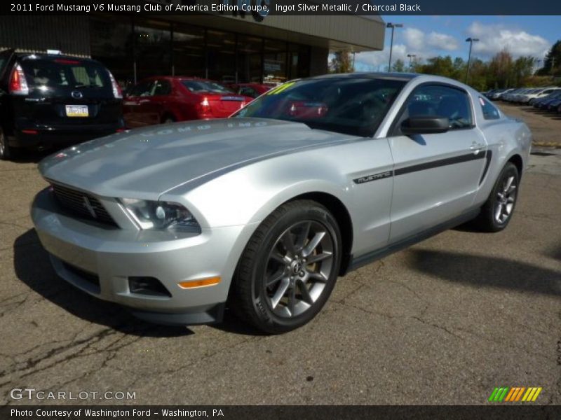 Ingot Silver Metallic / Charcoal Black 2011 Ford Mustang V6 Mustang Club of America Edition Coupe