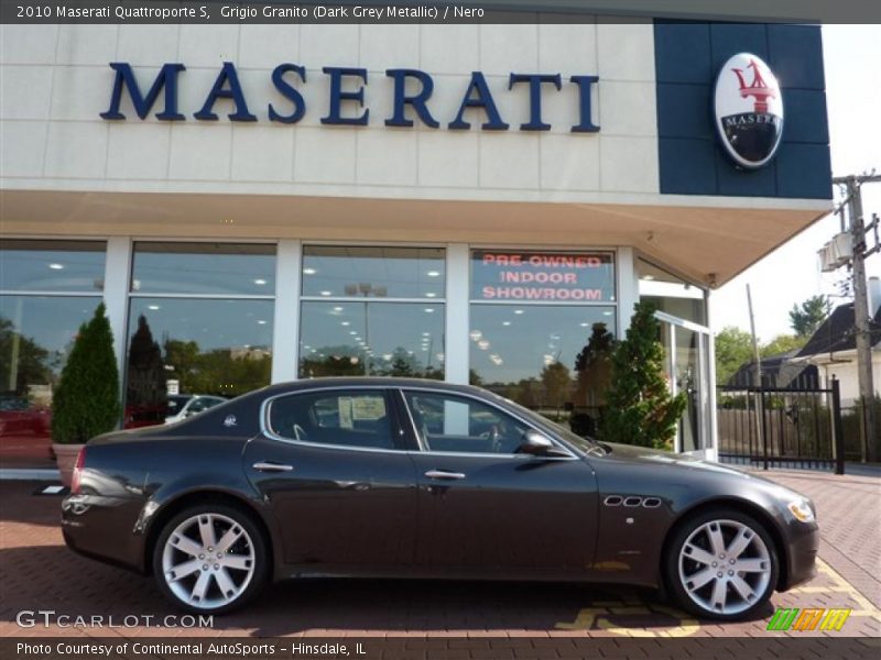 Grigio Granito (Dark Grey Metallic) / Nero 2010 Maserati Quattroporte S