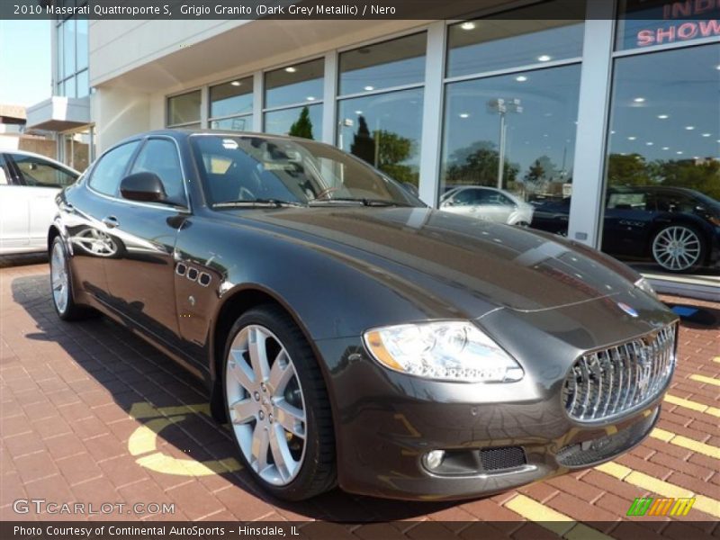 Grigio Granito (Dark Grey Metallic) / Nero 2010 Maserati Quattroporte S