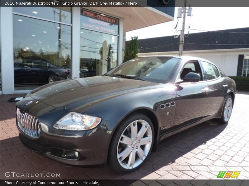 Grigio Granito (Dark Grey Metallic) / Nero 2010 Maserati Quattroporte S