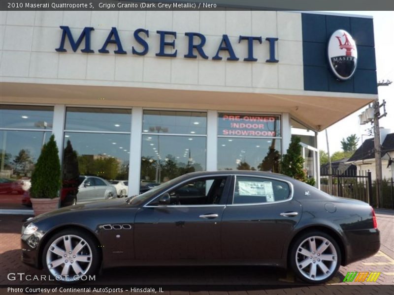 Grigio Granito (Dark Grey Metallic) / Nero 2010 Maserati Quattroporte S