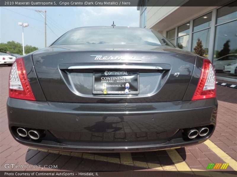 Grigio Granito (Dark Grey Metallic) / Nero 2010 Maserati Quattroporte S