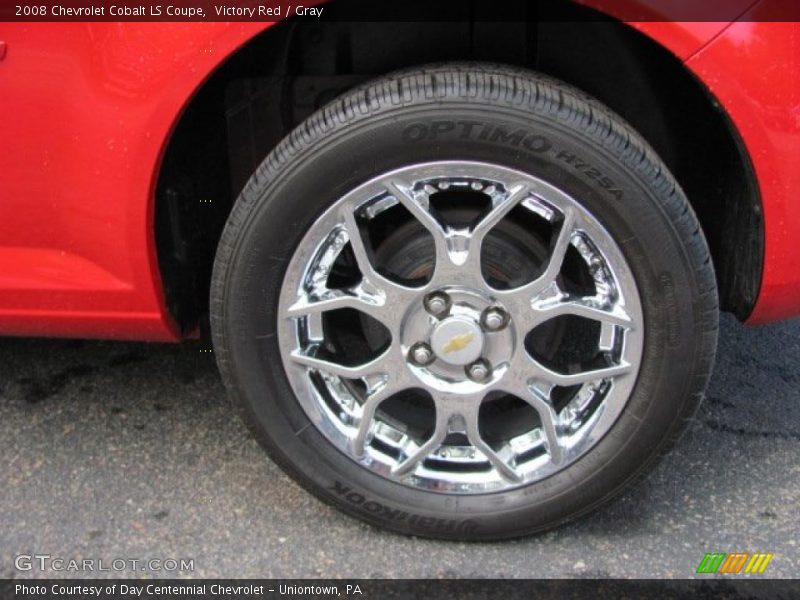 Victory Red / Gray 2008 Chevrolet Cobalt LS Coupe