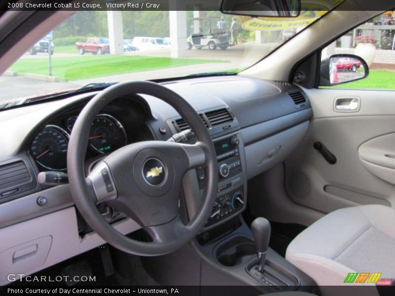 Victory Red / Gray 2008 Chevrolet Cobalt LS Coupe