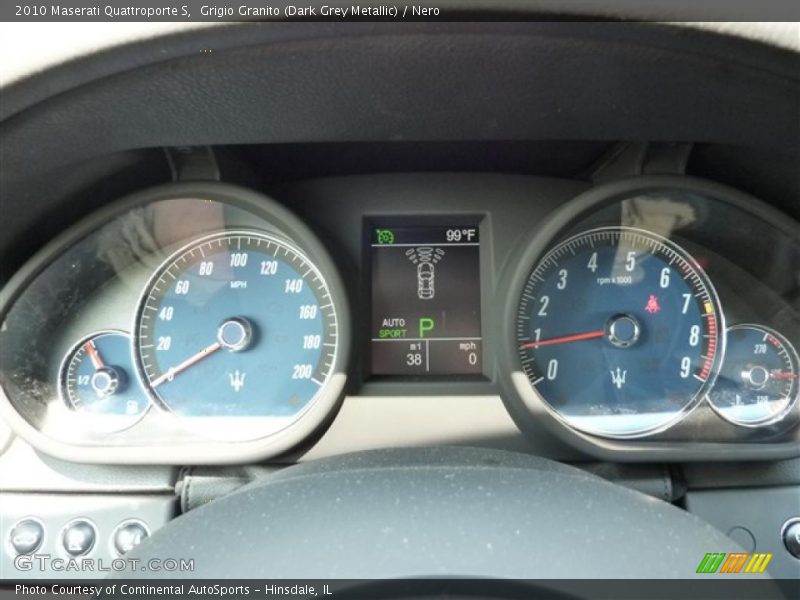 Grigio Granito (Dark Grey Metallic) / Nero 2010 Maserati Quattroporte S