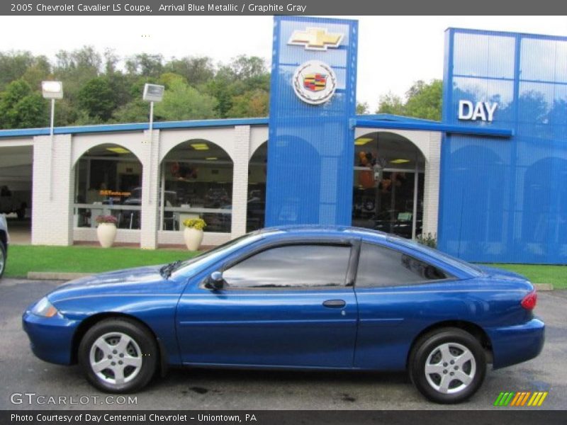 Arrival Blue Metallic / Graphite Gray 2005 Chevrolet Cavalier LS Coupe