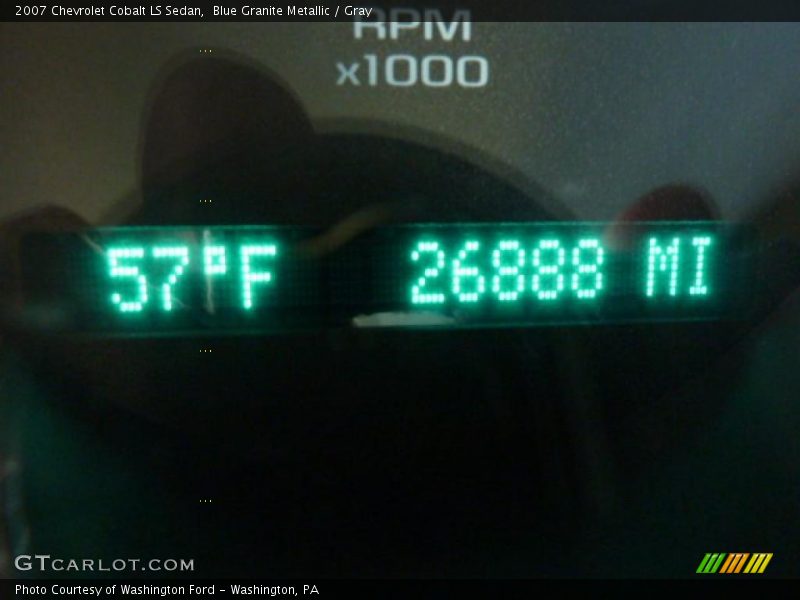 Blue Granite Metallic / Gray 2007 Chevrolet Cobalt LS Sedan