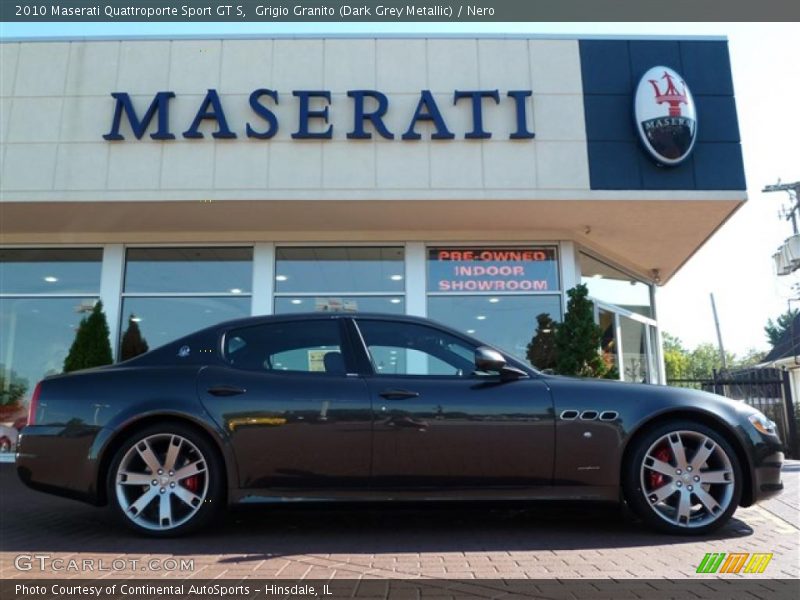Grigio Granito (Dark Grey Metallic) / Nero 2010 Maserati Quattroporte Sport GT S