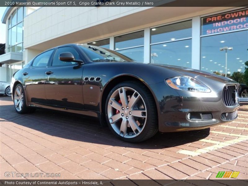 Grigio Granito (Dark Grey Metallic) / Nero 2010 Maserati Quattroporte Sport GT S