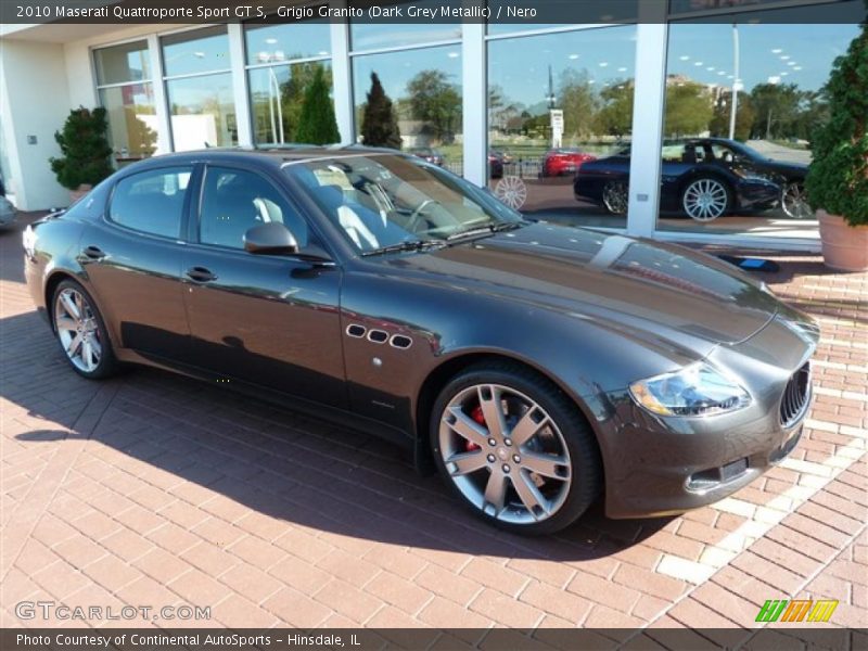 Grigio Granito (Dark Grey Metallic) / Nero 2010 Maserati Quattroporte Sport GT S