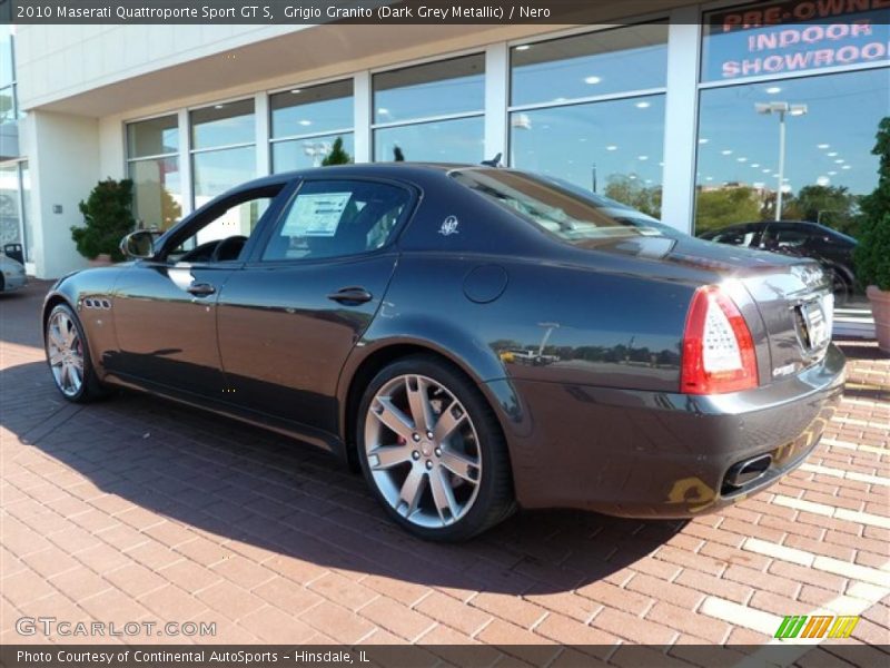 Grigio Granito (Dark Grey Metallic) / Nero 2010 Maserati Quattroporte Sport GT S