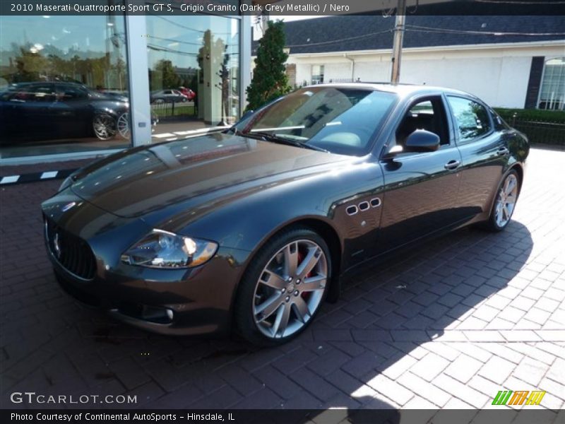 Grigio Granito (Dark Grey Metallic) / Nero 2010 Maserati Quattroporte Sport GT S