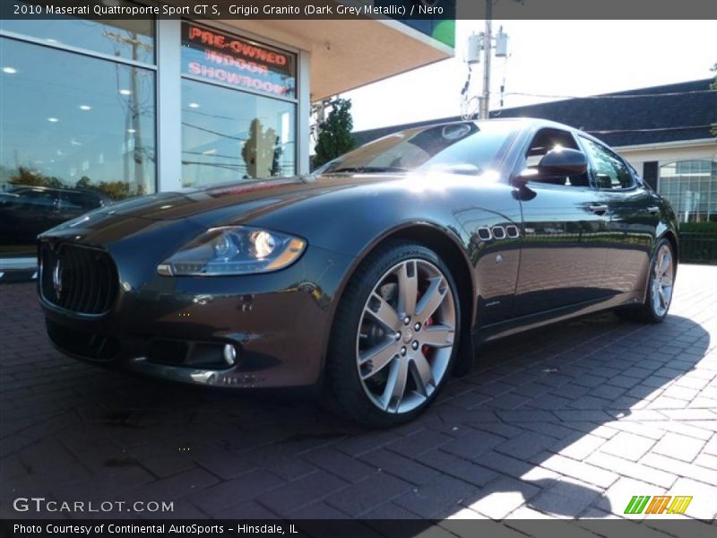 Grigio Granito (Dark Grey Metallic) / Nero 2010 Maserati Quattroporte Sport GT S