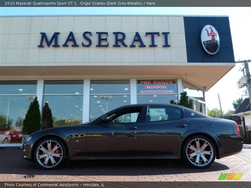 Grigio Granito (Dark Grey Metallic) / Nero 2010 Maserati Quattroporte Sport GT S