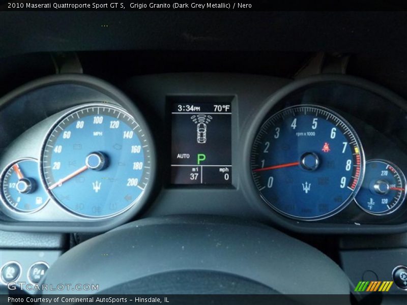 Grigio Granito (Dark Grey Metallic) / Nero 2010 Maserati Quattroporte Sport GT S