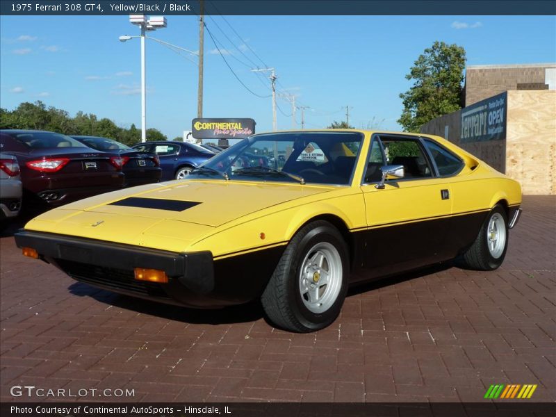 Yellow/Black / Black 1975 Ferrari 308 GT4