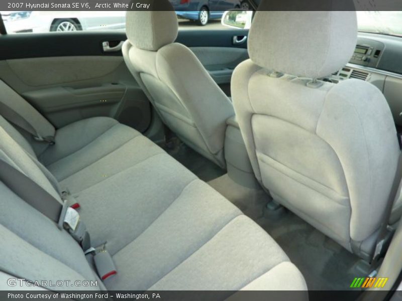 Arctic White / Gray 2007 Hyundai Sonata SE V6