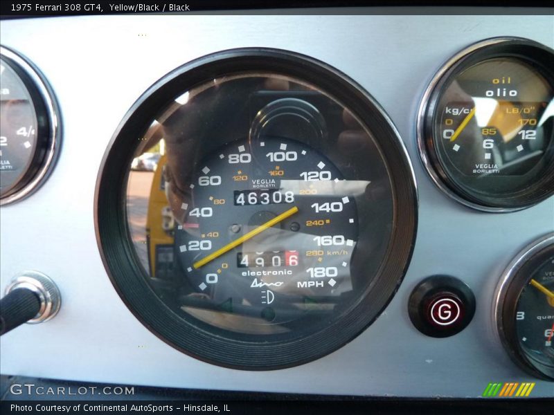 Yellow/Black / Black 1975 Ferrari 308 GT4