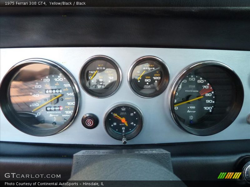 Yellow/Black / Black 1975 Ferrari 308 GT4