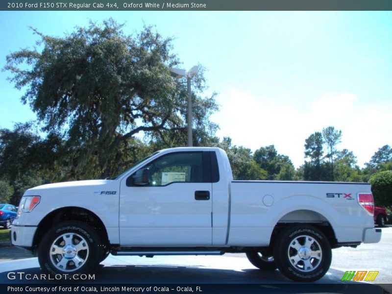 Oxford White / Medium Stone 2010 Ford F150 STX Regular Cab 4x4