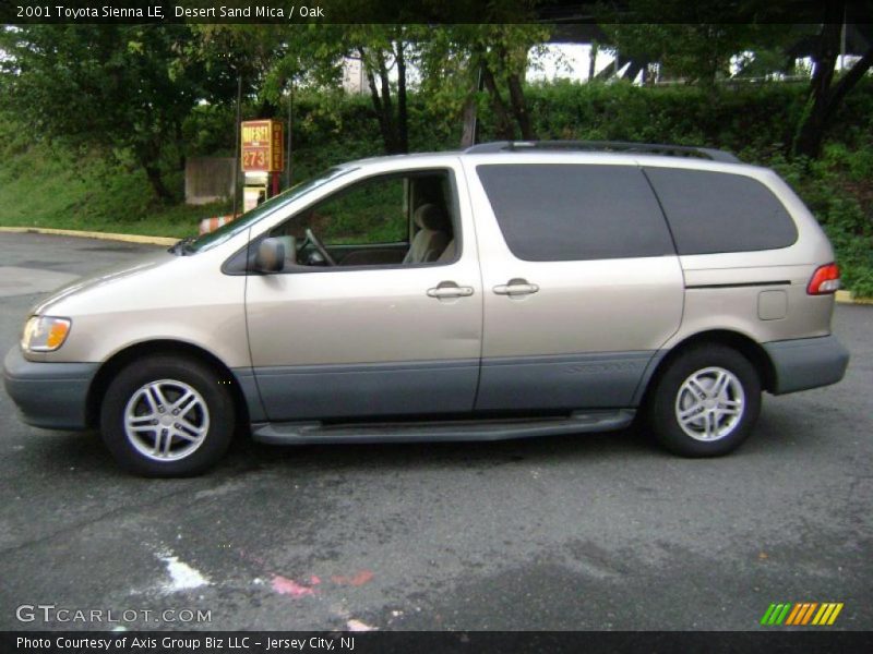 Desert Sand Mica / Oak 2001 Toyota Sienna LE
