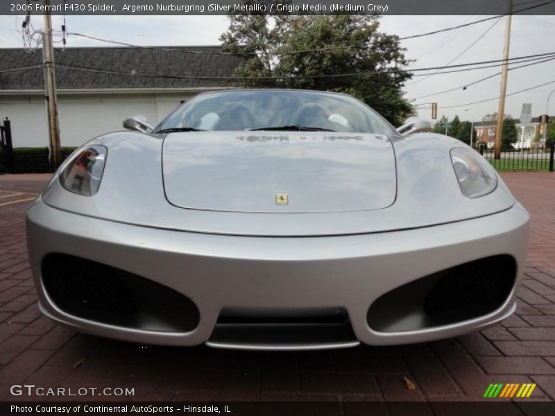 Argento Nurburgring (Silver Metallic) / Grigio Medio (Medium Grey) 2006 Ferrari F430 Spider