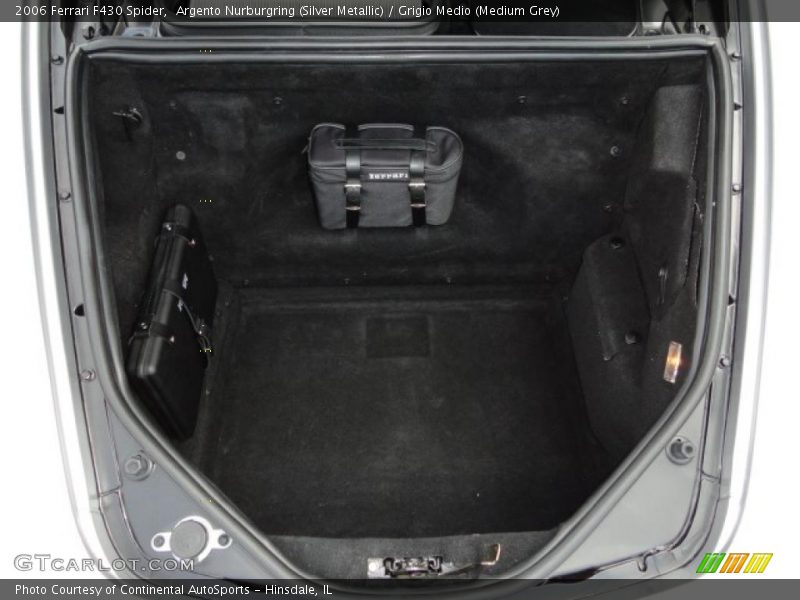 Argento Nurburgring (Silver Metallic) / Grigio Medio (Medium Grey) 2006 Ferrari F430 Spider