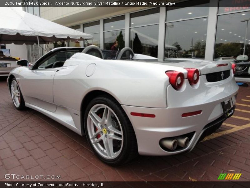 Argento Nurburgring (Silver Metallic) / Grigio Medio (Medium Grey) 2006 Ferrari F430 Spider