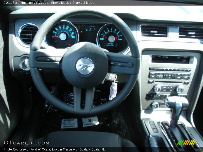 Ebony Black / Charcoal Black 2011 Ford Mustang V6 Coupe